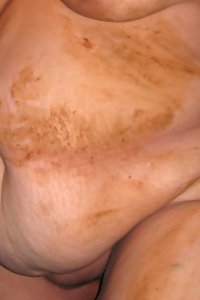 young huge-chested girls in the embrace of passionate action