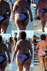 voluptuous plump lady slurping her own nipple erotically